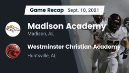 Recap: Madison Academy  vs. Westminster Christian Academy 2021