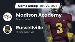 Recap: Madison Academy  vs. Russellville  2021