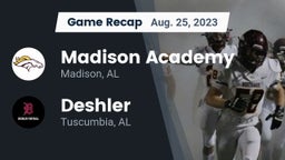 Recap: Madison Academy  vs. Deshler  2023