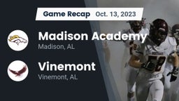 Recap: Madison Academy  vs. Vinemont  2023