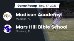 Recap: Madison Academy  vs. Mars Hill Bible School 2023