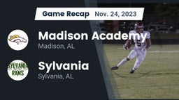 Recap: Madison Academy  vs. Sylvania  2023