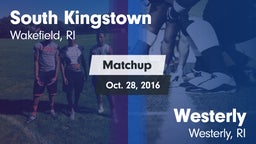 Matchup: South Kingstown vs. Westerly  2016