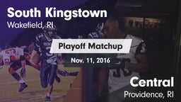 Matchup: South Kingstown vs. Central  2016
