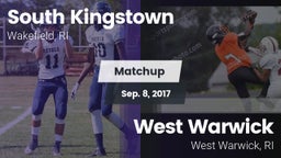 Matchup: South Kingstown vs. West Warwick  2017