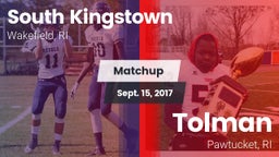 Matchup: South Kingstown vs. Tolman  2017
