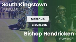 Matchup: South Kingstown vs. Bishop Hendricken  2017