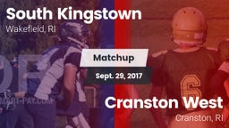 Matchup: South Kingstown vs. Cranston West  2017