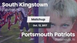 Matchup: South Kingstown vs. Portsmouth Patriots 2017