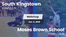 Matchup: South Kingstown vs. Moses Brown School 2018