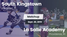 Matchup: South Kingstown vs. La Salle Academy 2019