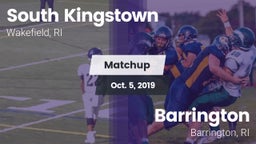Matchup: South Kingstown vs. Barrington  2019