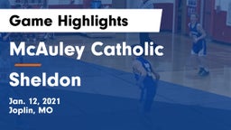 McAuley Catholic  vs Sheldon  Game Highlights - Jan. 12, 2021