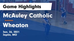 McAuley Catholic  vs Wheaton  Game Highlights - Jan. 26, 2021