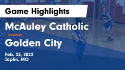 McAuley Catholic  vs Golden City   Game Highlights - Feb. 23, 2022