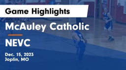 McAuley Catholic  vs NEVC Game Highlights - Dec. 15, 2023