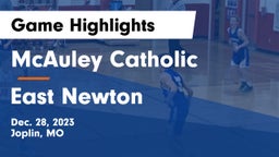 McAuley Catholic  vs East Newton  Game Highlights - Dec. 28, 2023