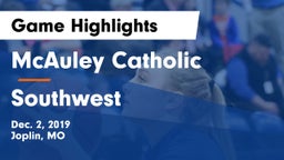McAuley Catholic  vs Southwest  Game Highlights - Dec. 2, 2019