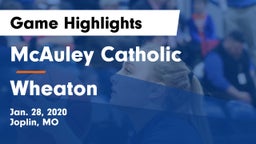 McAuley Catholic  vs Wheaton  Game Highlights - Jan. 28, 2020