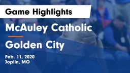 McAuley Catholic  vs Golden City   Game Highlights - Feb. 11, 2020