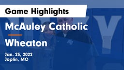 McAuley Catholic  vs Wheaton  Game Highlights - Jan. 25, 2022