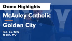 McAuley Catholic  vs Golden City   Game Highlights - Feb. 26, 2022