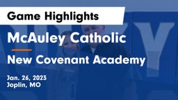 McAuley Catholic  vs New Covenant Academy  Game Highlights - Jan. 26, 2023