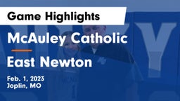 McAuley Catholic  vs East Newton  Game Highlights - Feb. 1, 2023