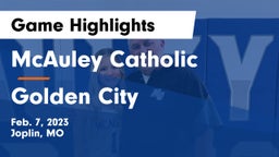 McAuley Catholic  vs Golden City   Game Highlights - Feb. 7, 2023