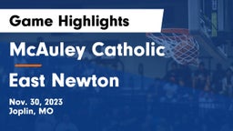 McAuley Catholic  vs East Newton  Game Highlights - Nov. 30, 2023