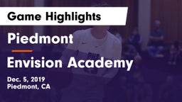 Piedmont  vs Envision Academy Game Highlights - Dec. 5, 2019