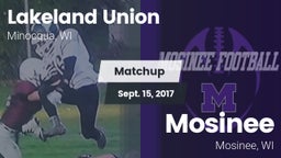 Matchup: Lakeland vs. Mosinee  2017