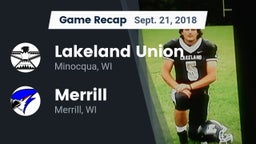 Recap: Lakeland Union  vs. Merrill  2018