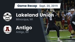 Recap: Lakeland Union  vs. Antigo  2019