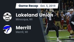 Recap: Lakeland Union  vs. Merrill  2019