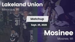 Matchup: Lakeland vs. Mosinee  2020