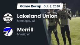 Recap: Lakeland Union  vs. Merrill  2020