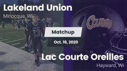 Matchup: Lakeland vs. Lac Courte Oreilles  2020