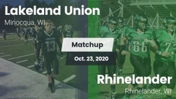 Matchup: Lakeland vs. Rhinelander  2020