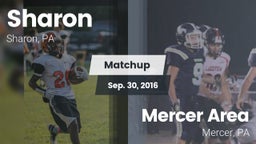 Matchup: Sharon vs. Mercer Area  2016