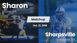 Matchup: Sharon vs. Sharpsville  2016