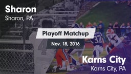 Matchup: Sharon vs. Karns City  2016