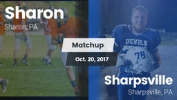 Matchup: Sharon vs. Sharpsville  2017