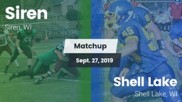 Matchup: Siren vs. Shell Lake  2019