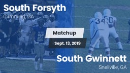 Matchup: South Forsyth vs. South Gwinnett  2019