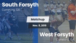 Matchup: South Forsyth vs. West Forsyth  2019