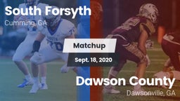 Matchup: South Forsyth vs. Dawson County  2020
