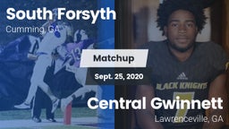 Matchup: South Forsyth vs. Central Gwinnett  2020