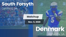 Matchup: South Forsyth vs. Denmark  2020