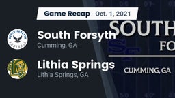 Recap: South Forsyth  vs. Lithia Springs  2021